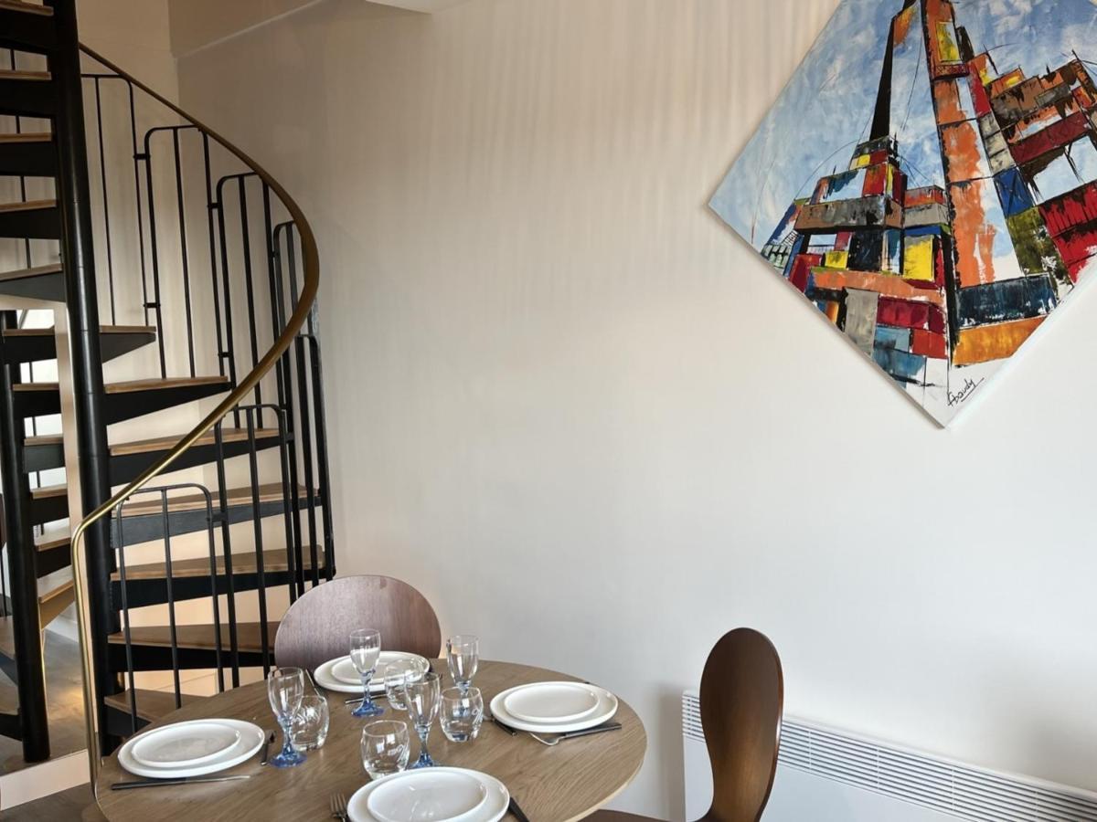 Cabourg : Duplex Renove 2 Pieces, Acces Direct Plage, Fibre, Parking, Cuisine Equipee, 4 Pers. - Fr-1-487-351 Luaran gambar