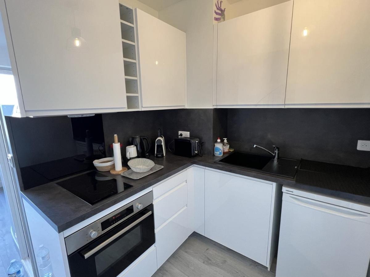 Cabourg : Duplex Renove 2 Pieces, Acces Direct Plage, Fibre, Parking, Cuisine Equipee, 4 Pers. - Fr-1-487-351 Luaran gambar